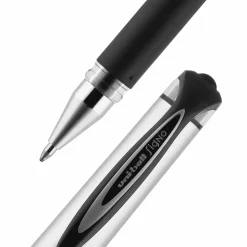 uni-ball® 207™ Impact™ Gel Pens, Bold Point, 1.0 mm, Black; Gray Barrel, Black Ink, Pack Of 12