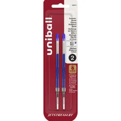 uni-ball® JetStream™ Refills, Bold Point, 1.0 mm, Blue, Pack Of 2 Pencils