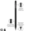 uniball® Jetstream™ 101 Rollerball Pens, Medium Point, 1.0mm, Black Barrel, Black Ink, Pack Of 12
