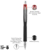 uni-ball® Jetstream™ RT Retractable Ballpoint Pens, Bold Point, 1.0 mm, Black Barrel, Red Ink, Pack Of 12