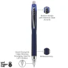 uniball® Jetstream™ RT Retractable Ballpoint Pens, Fine Point, 0.7 mm, Blue Barrel, Blue Ink, Pack Of 12