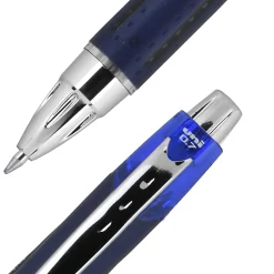 uniball® Jetstream™ RT Retractable Ballpoint Pens, Fine Point, 0.7 mm, Blue Barrel, Blue Ink, Pack Of 12