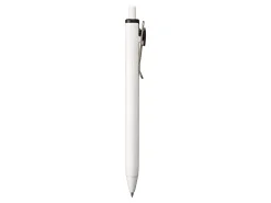 Uni-Ball® One Retractable Gel Pens, Medium Point, 0.7 mm, White Barrel, Black Ink, Pack Of 12 Pens