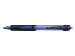 uni-ball® Power Tank Retractable Ballpoint Pens, 1.0 mm, Blue Barrel, Blue Ink, Pack Of 12 Pens