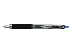 uni-ball® 207™ Retractable Fraud Prevention Gel Pens, Micro Point, 0.5 mm, Black Barrels, Black Ink, Pack Of 12