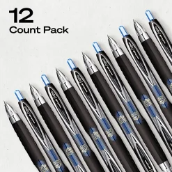 uniball™ 207 Retractable Gel Pens, 0.38mm Ultra Micro Point, Blue Ink, 12 Count