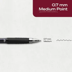 uniball™ 207 Retractable Gel Pens, 0.7mm Medium Point, Violet Ink, 12 Count