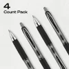 uniball™ 207 Retractable Gel Pens, 1.0mm Bold Point, Black Ink, 4 Count