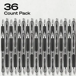 uniball™ 207 Retractable Gel Pens, 0.7mm Medium Point, Black Ink, 36 Count