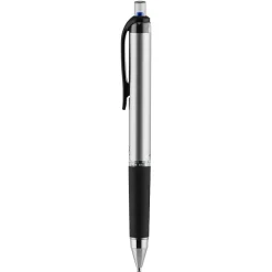 uni-ball® RT Retractable Gel Pen, Gel Impact®, Bold Point, 1.0 mm, Gray Barrel, Blue Ink