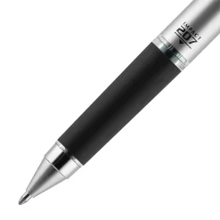 uni-ball® RT Retractable Gel Pen, Gel Impact®, Bold Point, 1.0 mm, Gray Barrel, Blue Ink