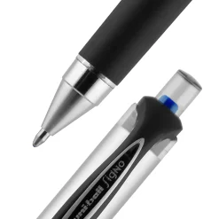 uni-ball® RT Retractable Gel Pen, Gel Impact®, Bold Point, 1.0 mm, Gray Barrel, Blue Ink