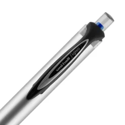uni-ball® RT Retractable Gel Pen, Gel Impact®, Bold Point, 1.0 mm, Gray Barrel, Blue Ink