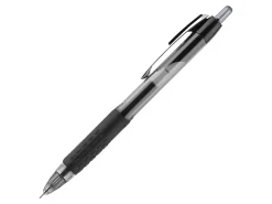 uni-ball® Signo Gel 207™ Retractable Gel Pens, Medium Point, 0.7 mm, Clear Barrels, Black Ink, Pack Of 4