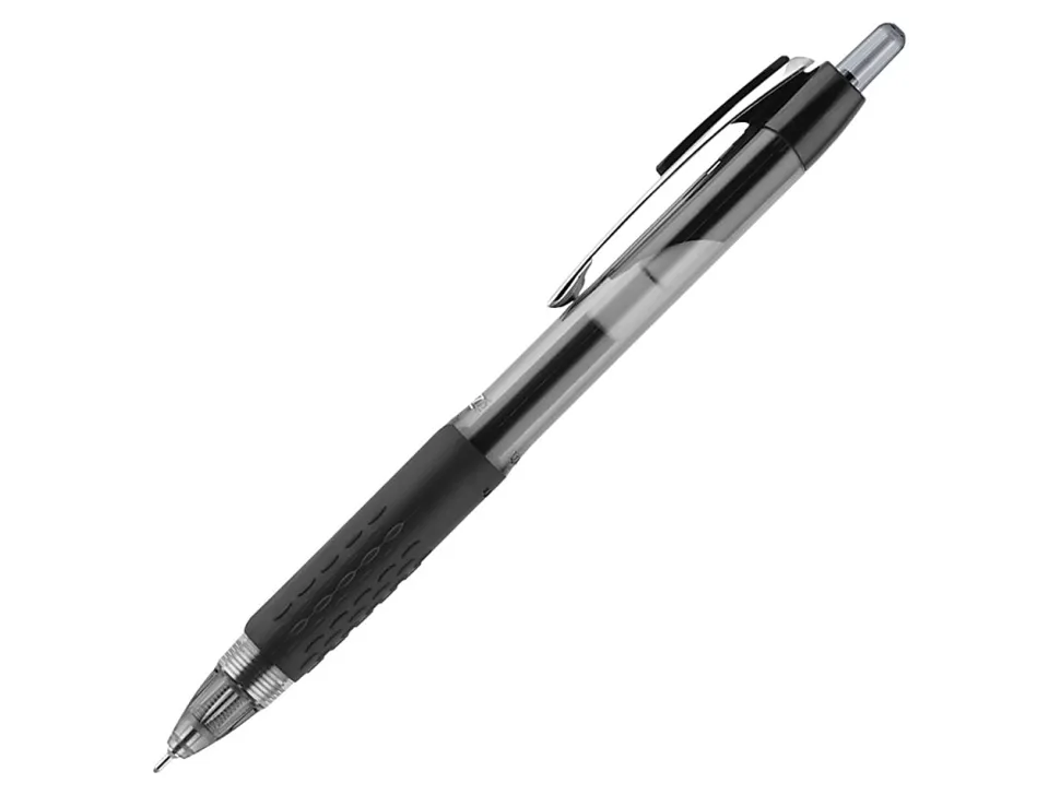 uni-ball® Signo Gel 207™ Retractable Gel Pens, Medium Point, 0.7 mm, Clear Barrels, Black Ink, Pack Of 4