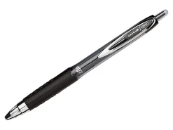 uni-ball® Signo Gel 207™ Retractable Gel Pens, Medium Point, 0.7 mm, Clear Barrel, Black Ink, Pack Of 4 Pens