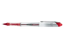 uni-ball® Vision™ Elite™ Liquid Ink Rollerball Pens, Bold Point, 0.8 mm, White Barrel, Red Ink, Pack Of 12