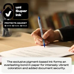 uni-ball® Vision™ Elite™ Liquid Ink Rollerball Pens, Bold Point, 0.8 mm, White Barrel, Assorted Ink Colors, Pack Of 4