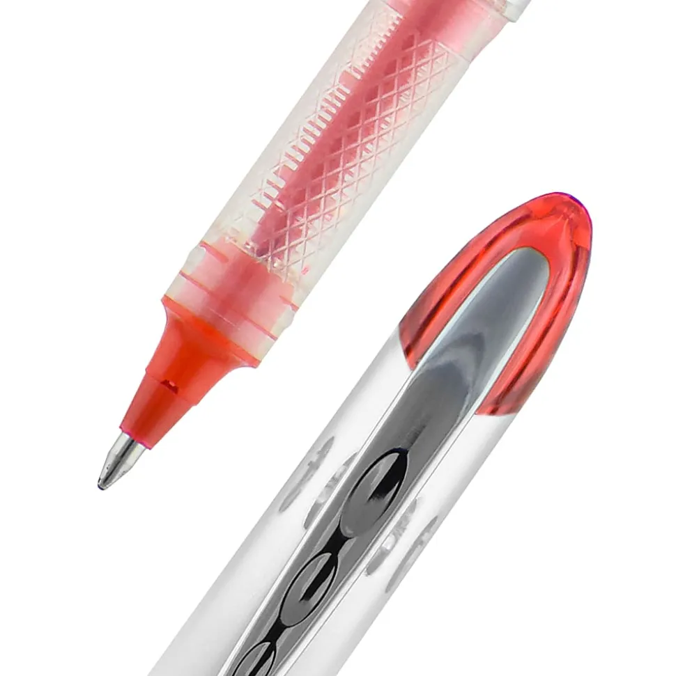 uni-ball® Vision™ Elite™ Liquid Ink Rollerball Pens, Bold Point, 0.8 mm, White Barrel, Assorted Ink Colors, Pack Of 4
