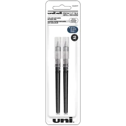 uni-ball® Vision™ Elite™ Liquid Rollerball Pen Refills, Bold Point, 0.8 mm, Blue/Black Ink, Pack Of 2