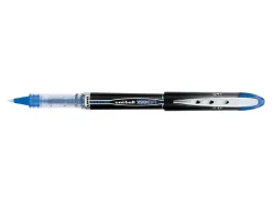 uni-ball® Vision™ Elite™ Rollerball Pens, Ultra-Fine Point, 0.5 mm, Black Barrel, Blue Ink, Pack Of 12 Pens