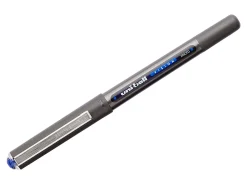 uni-ball® Vision™ Rollerball Pens, Micro Point, 0.5 mm, Black Barrel, Blue Ink, Pack Of 12