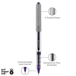 uni-ball® Vision™ Rollerball Pens, Fine Point, 0.7 mm, Assorted Barrels, Assorted Ink Colors, Pack Of 5