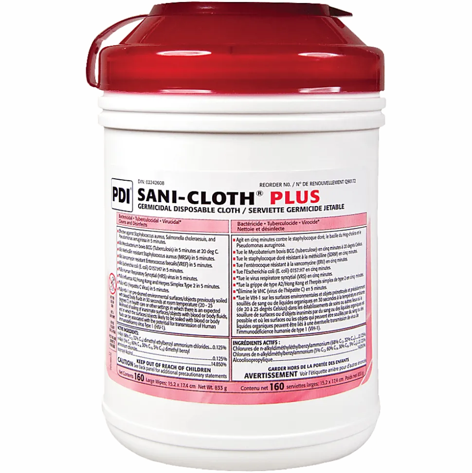 Unimed Sani-Cloth Disinfectant Disposable Wipes, Box Of 160