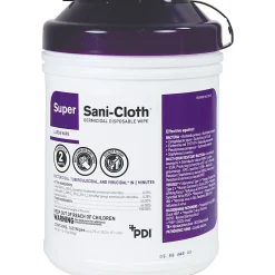 Unimed Super Sani-Cloth Germicidal Wipes, 6" x 6-3/4", Tub Of 160 Wipes