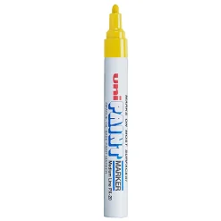 Uni-Paint® Markers, Medium Point, Yellow, Pack Of 12