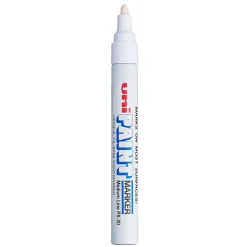 Uni-Paint® Markers, Medium Point, White, Pack Of 12