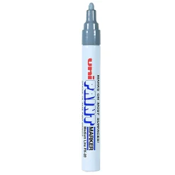 Uni-Paint® Markers, Medium Point, Silver, Pack Of 12