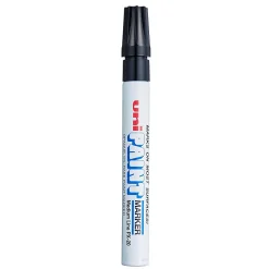 Uni-Paint® Markers, Medium Point, Black, Pack Of 12