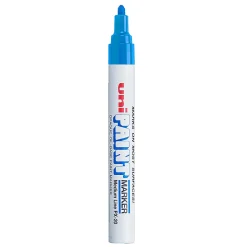 Uni-Paint® Markers, Medium Point, Blue, Pack Of 12