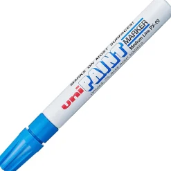 Uni-Paint® Markers, Medium Point, Blue, Pack Of 12