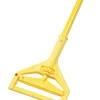 Unisan Quick-Change Vinyl-Coated Aluminum Mop Head Handle, 60", Yellow