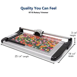 United Commercial Rotary Paper Trimmer, 18”, Silver