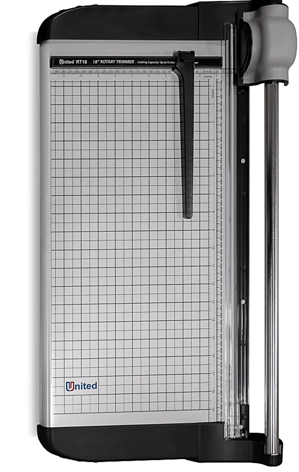 United Commercial Rotary Paper Trimmer, 18”, Silver
