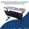 United Commercial Rotary Paper Trimmer With Stand And Fabric Catch Tray, 38”, Silver