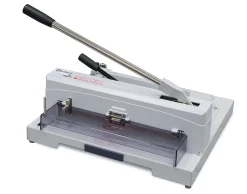 United C12 Tabletop Guillotine Paper Cutter With LED Laser Cut Line, 14.5”, Gray