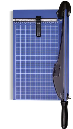 United Professional Guillotine Paper Trimmer, T14P, 14”, Blue