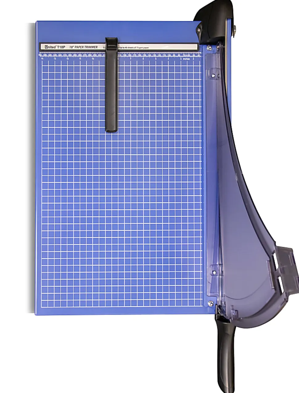 United Professional Guillotine Paper Trimmer, T18P, 18”, Blue