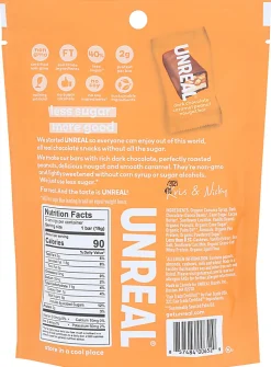 Unreal Dark Chocolate Caramel Peanut Nougat Bars, 3.4 Oz, Total Qty 6