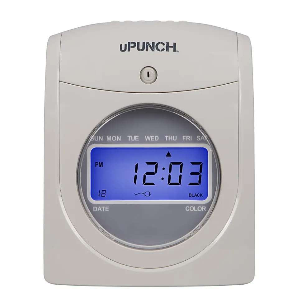 uPunch Calculating Starter Time Clock Set, 50 Employees, 11.25"H x 7"W x 10.25"D, HN2500