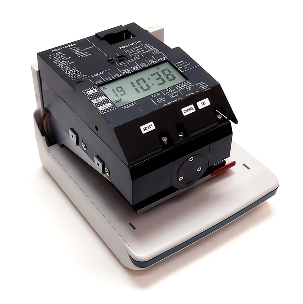 uPunch Digital Time Clock And Date Stamp, 5.6"H x 6.5"W x 6.8"D, CR1000