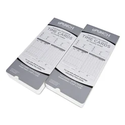 uPunch Time Cards, 2-Sided, 7.5