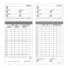 uPunch Time Cards, 2-Sided, 3.5" x 7.5", Gray, Pack Of 50, HNTCL2050