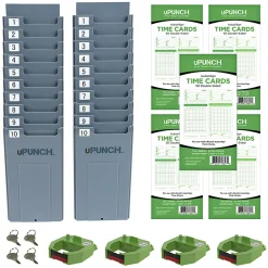 uPunch™ UB1000 Electronic Punch Card Time Clock Bundle