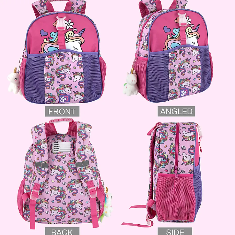 Up We Go Backpack With Lunch Bag And Keychain, Unicorn