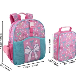 Up We Go 3-Piece Backpack Set, Bows, Total Qty 1